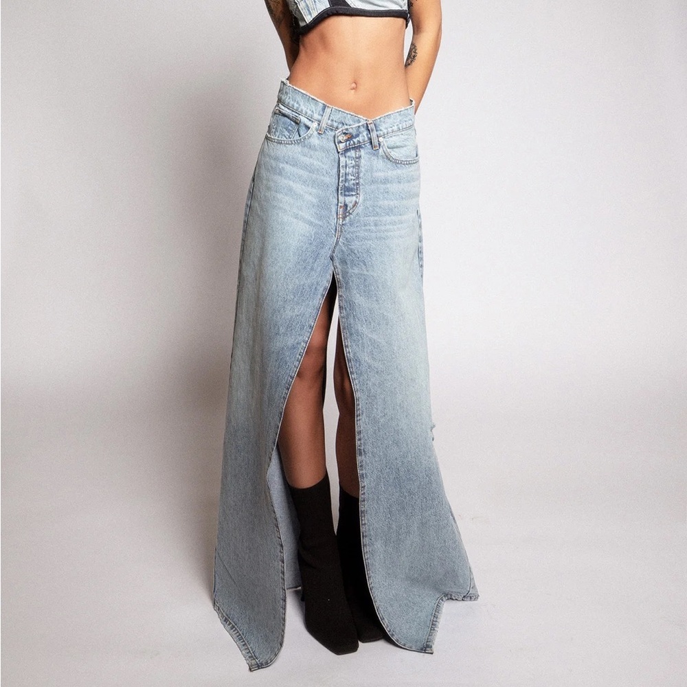 NWT Revice Brooklyn Jean Skirt
